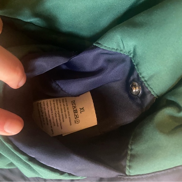 Navy and green Jules Varsity jacket - Picture 4 of 5